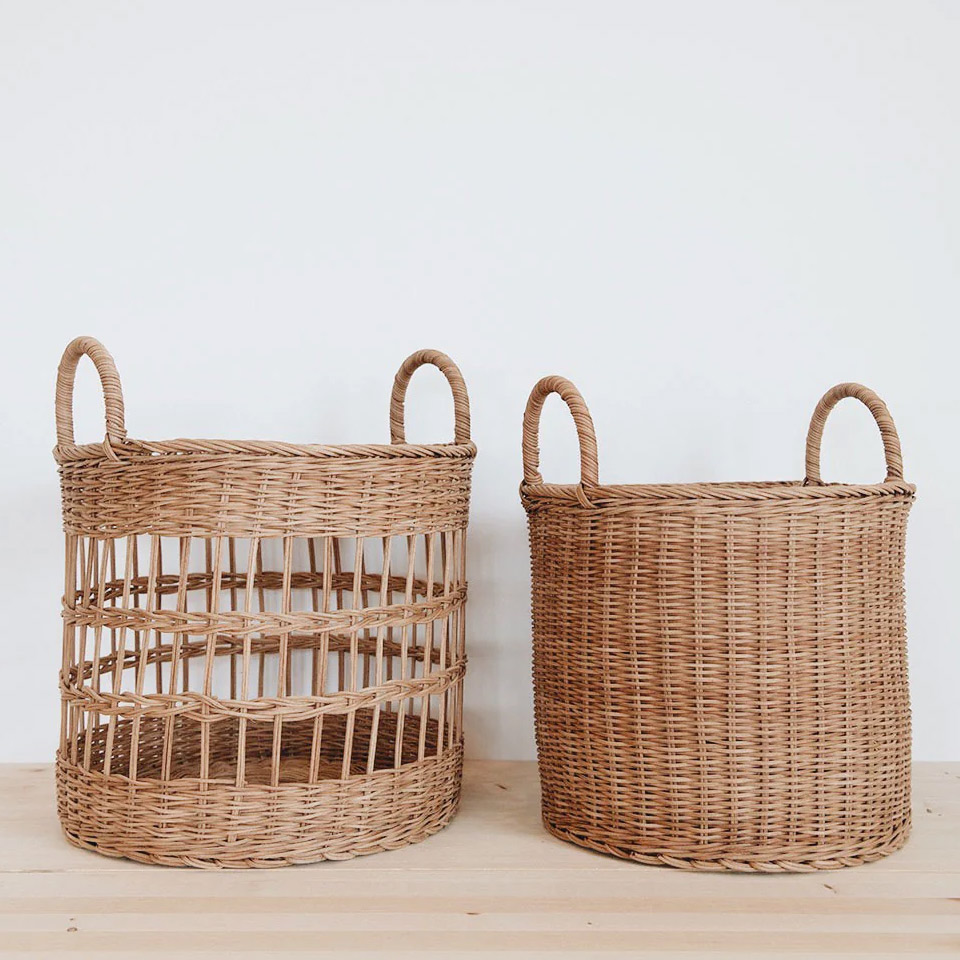 Classic sisal woven basket – Sand color